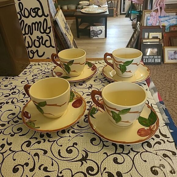 Fransican cups and Saucers - Picture 1 of 16